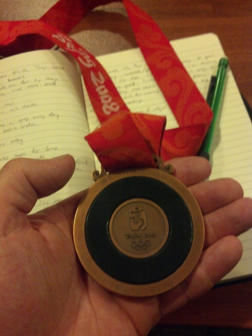 Dmitry Lapikov's bronze Olympic medal. Wow!